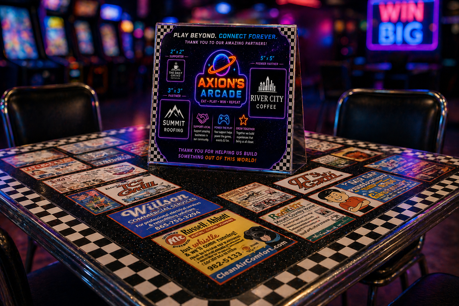 Tabletop Advertising Placement (1 Year)